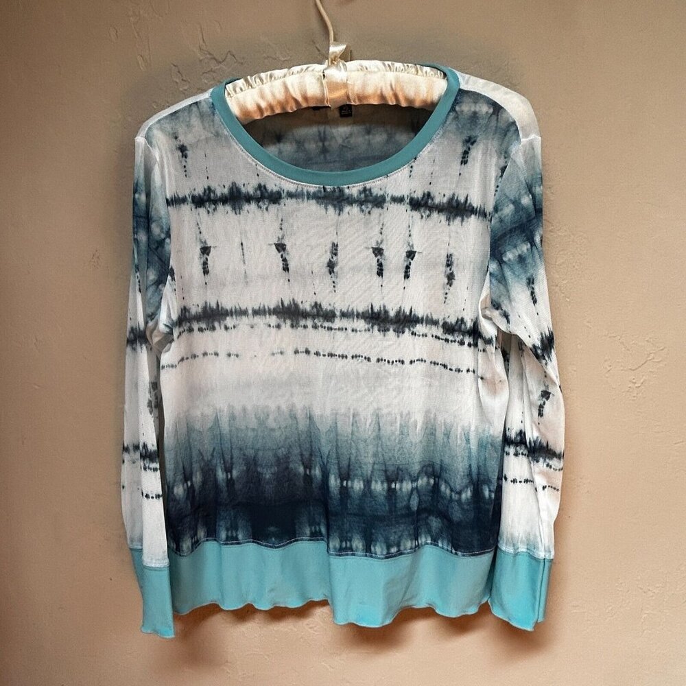 Liv by Habitat Women's Knit Tie Dye Multicolor Sweater Top Size XS Long Sleeve